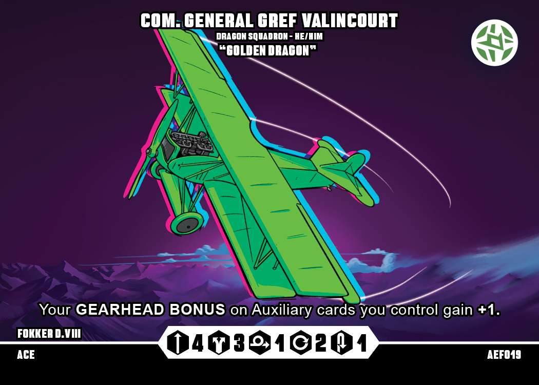 Com. General Gref Valincourt "Golden Dragon"