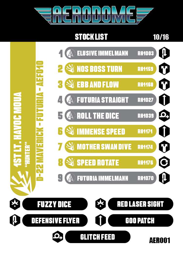 A Stock Card listing a deck idea for Havoc Moua